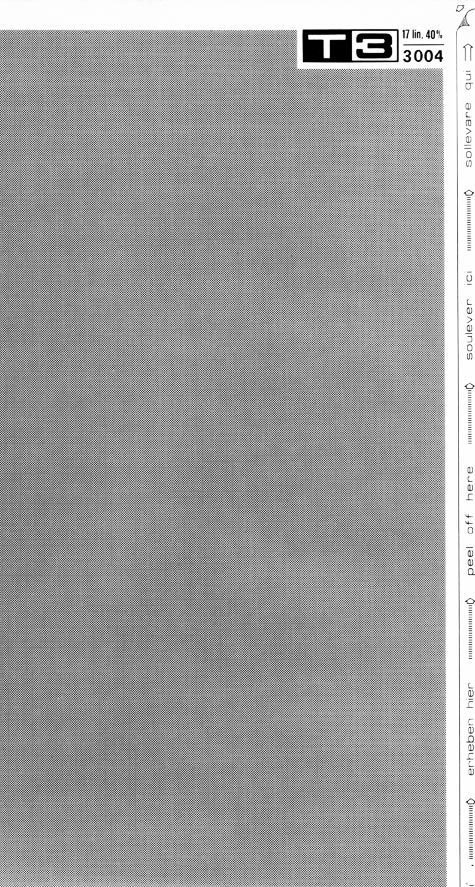 trasferibilir41 Trame Autoadesive,  40%, NERO. In fogli 25x35cm T3 Adexplan, pellicola di acetato trasparente spessore 38 microns autoadesiva. Su T3 si scrive, si trasferisce, si colorA.