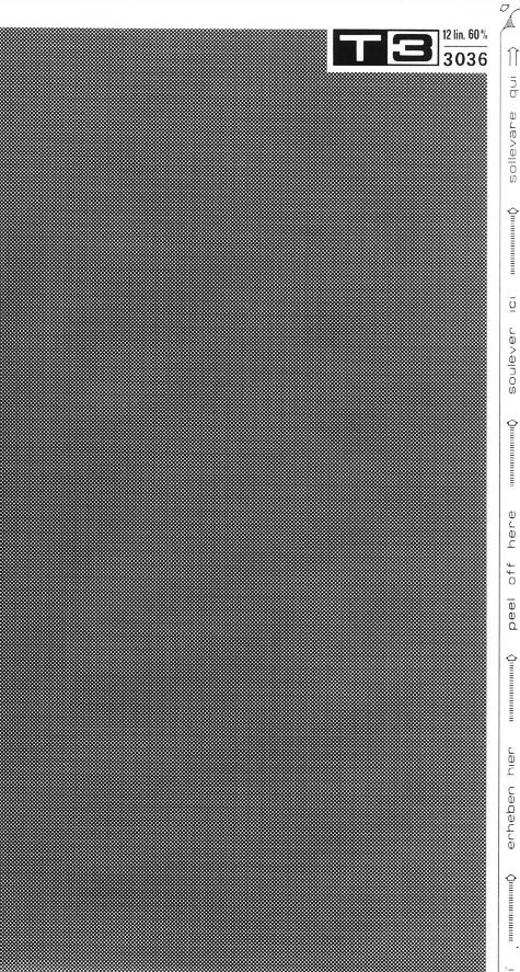 trasferibilir41 Trame Autoadesive,  60%, NERO. In fogli 25x35cm T3 Adexplan, pellicola di acetato trasparente spessore 38 microns autoadesiva. Su T3 si scrive, si trasferisce, si colorA.