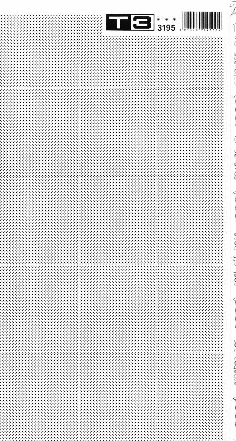 trasferibilir41 Trame Autoadesive,  punti mm 0,6, NERO. In fogli 25x35cm T3 Adexplan, pellicola di acetato trasparente spessore 38 microns autoadesiva. Su T3 si scrive, si trasferisce, si colorA.