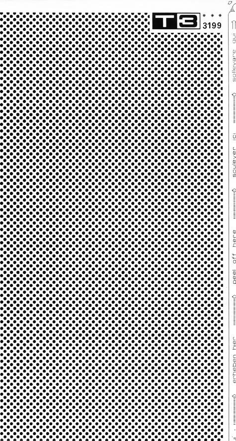 trasferibilir41 Trame Autoadesive,  punti mm 2, NERO. In fogli 25x35cm T3 Adexplan, pellicola di acetato trasparente spessore 38 microns autoadesiva. Su T3 si scrive, si trasferisce, si colorA.