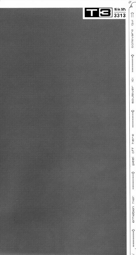 trasferibilir41 Trame Autoadesive,  50%, NERO. In fogli 25x35cm T3 Adexplan, pellicola di acetato trasparente spessore 38 microns autoadesiva. Su T3 si scrive, si trasferisce, si colorA.