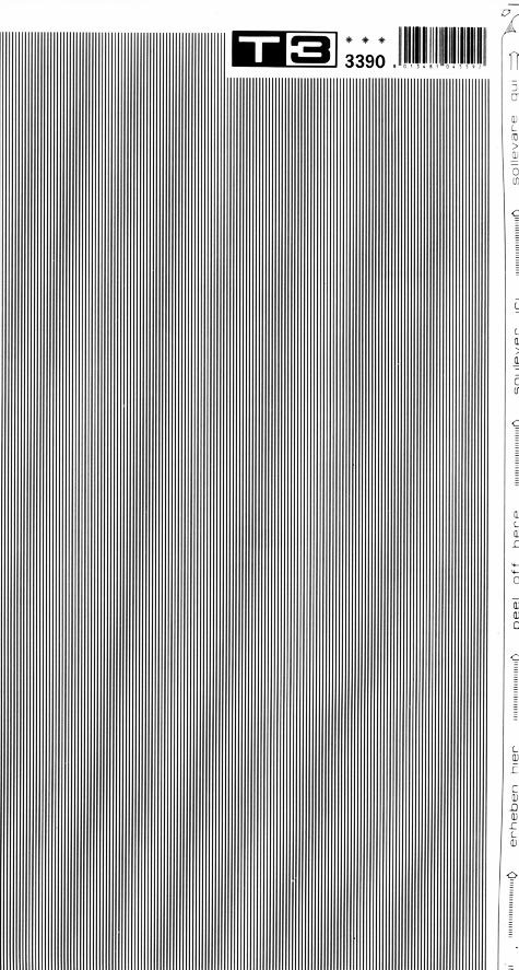 trasferibilir41 Trame Autoadesive,  10 lin. 30%, NERO. In fogli 25x35cm T3 Adexplan, pellicola di acetato trasparente spessore 38 microns autoadesiva. Su T3 si scrive, si trasferisce, si colorA.