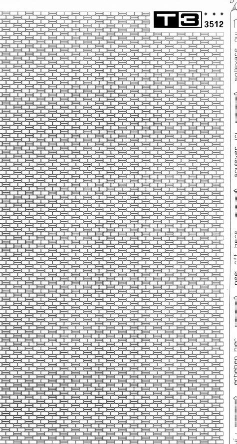 trasferibilir41 Trame Autoadesive, Pavimenti interni, NERO. In fogli 25x35cm T3 Adexplan, pellicola di acetato trasparente spessore 38 microns autoadesiva. Su T3 si scrive, si trasferisce, si colorA.