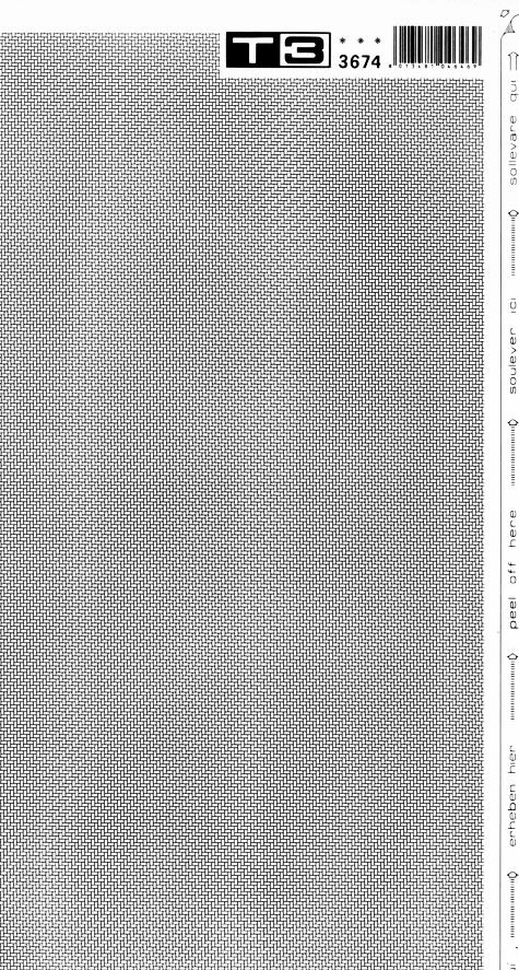 trasferibilir41 Trame Autoadesive, Pavimenti interni, NERO. In fogli 25x35cm T3 Adexplan, pellicola di acetato trasparente spessore 38 microns autoadesiva. Su T3 si scrive, si trasferisce, si colorA.