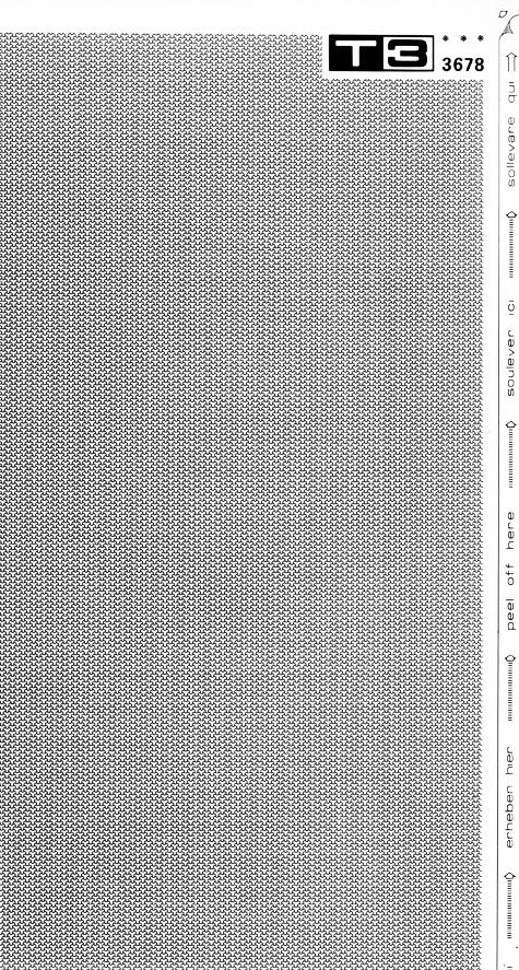 trasferibilir41 Trame Autoadesive, Pavimenti esterni, NERO. In fogli 25x35cm T3 Adexplan, pellicola di acetato trasparente spessore 38 microns autoadesiva. Su T3 si scrive, si trasferisce, si colorA.