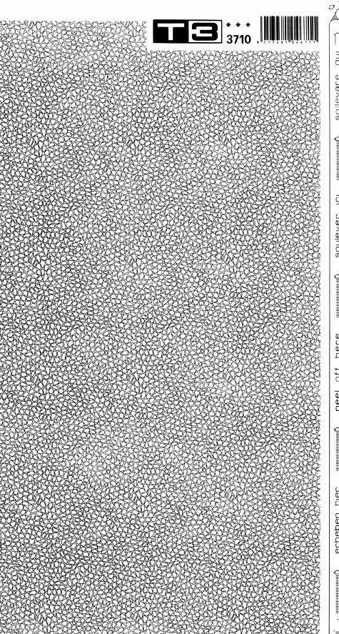 trasferibilir41 Trame Autoadesive, Pavimenti esterni, NERO. In fogli 25x35cm T3 Adexplan, pellicola di acetato trasparente spessore 38 microns autoadesiva. Su T3 si scrive, si trasferisce, si colorA.