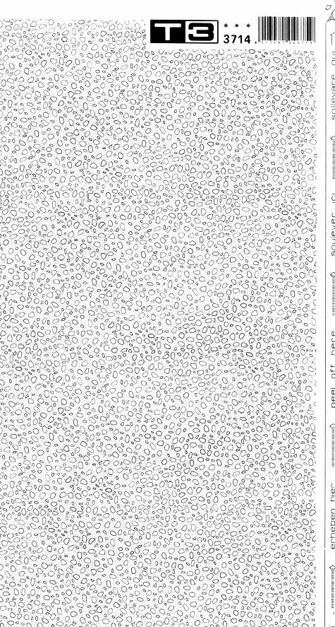 trasferibilir41 Trame Autoadesive, Pavimenti esterni, NERO. In fogli 25x35cm T3 Adexplan, pellicola di acetato trasparente spessore 38 microns autoadesiva. Su T3 si scrive, si trasferisce, si colorA.