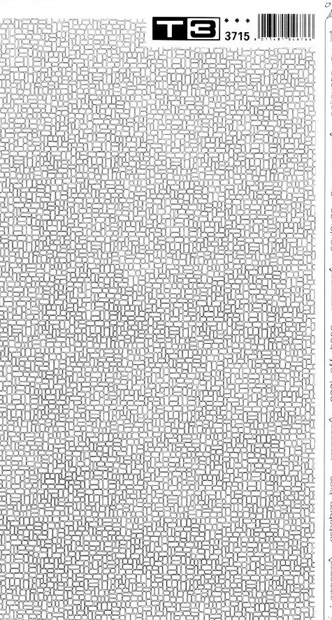 trasferibilir41 Trame Autoadesive, Pavimenti esterni, NERO. In fogli 25x35cm T3 Adexplan, pellicola di acetato trasparente spessore 38 microns autoadesiva. Su T3 si scrive, si trasferisce, si colorA.