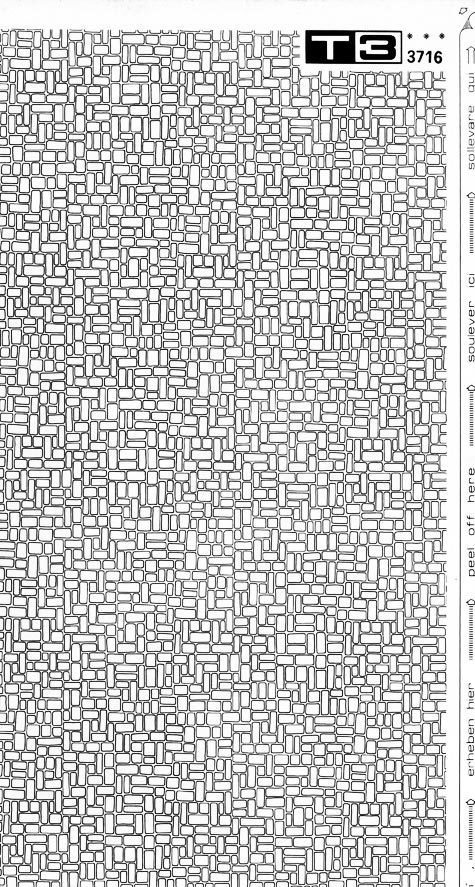 trasferibilir41 Trame Autoadesive, Pavimenti esterni, NERO. In fogli 25x35cm T3 Adexplan, pellicola di acetato trasparente spessore 38 microns autoadesiva. Su T3 si scrive, si trasferisce, si colorA.