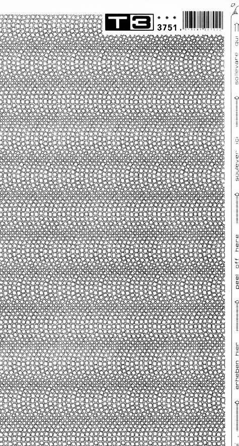 trasferibilir41 Trame Autoadesive, Pavimenti esterni, NERO. In fogli 25x35cm T3 Adexplan, pellicola di acetato trasparente spessore 38 microns autoadesiva. Su T3 si scrive, si trasferisce, si colorA.