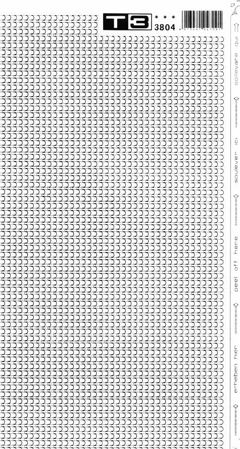 trasferibilir41 Trame Autoadesive, Tetti, NERO. In fogli 25x35cm T3 Adexplan, pellicola di acetato trasparente spessore 38 microns autoadesiva. Su T3 si scrive, si trasferisce, si colorA.