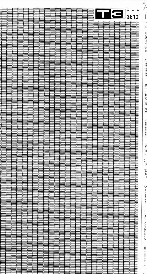 trasferibilir41 Trame Autoadesive, Tetti, NERO. In fogli 25x35cm T3 Adexplan, pellicola di acetato trasparente spessore 38 microns autoadesiva. Su T3 si scrive, si trasferisce, si colorA.