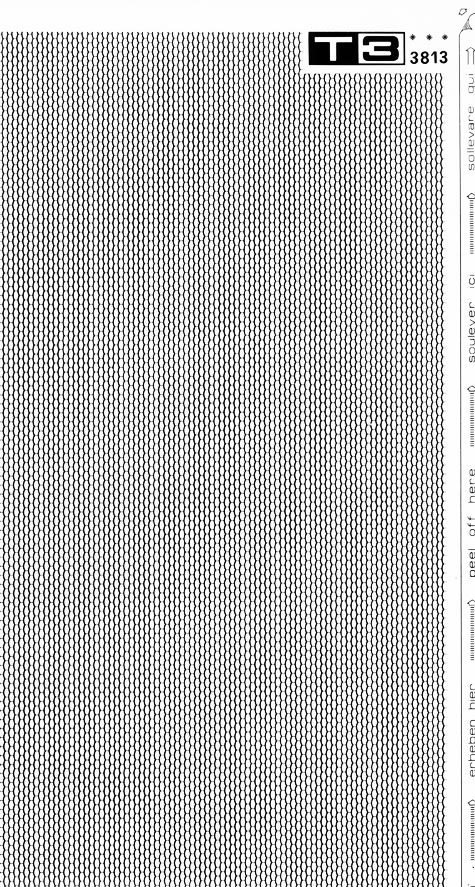 trasferibilir41 Trame Autoadesive, Tetti, NERO. In fogli 25x35cm T3 Adexplan, pellicola di acetato trasparente spessore 38 microns autoadesiva. Su T3 si scrive, si trasferisce, si colorA.