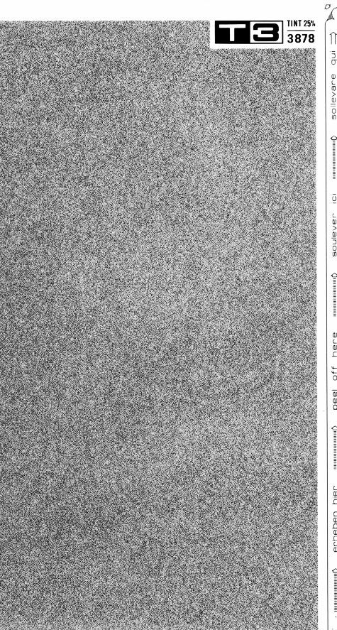 trasferibilir41 Trame Autoadesive,  25%, NERO. In fogli 25x35cm T3 Adexplan, pellicola di acetato trasparente spessore 38 microns autoadesiva. Su T3 si scrive, si trasferisce, si colorA.