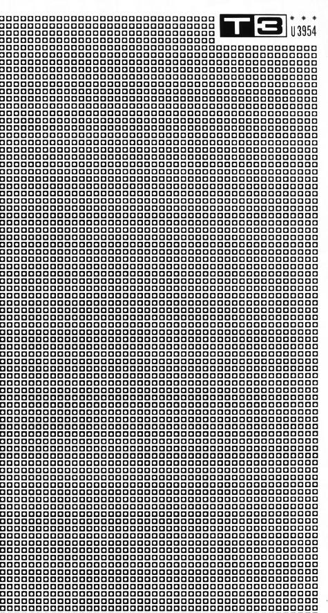 trasferibilir41 Trame Autoadesive, quadrati, NERO. In fogli 25x35cm T3 Adexplan, pellicola di acetato trasparente spessore 38 microns autoadesiva. Su T3 si scrive, si trasferisce, si colorA.