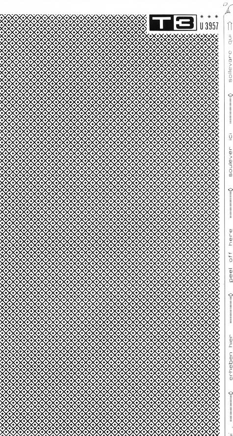 trasferibilir41 Trame Autoadesive,  rete con punti, NERO. In fogli 25x35cm T3 Adexplan, pellicola di acetato trasparente spessore 38 microns autoadesiva. Su T3 si scrive, si trasferisce, si colorA.