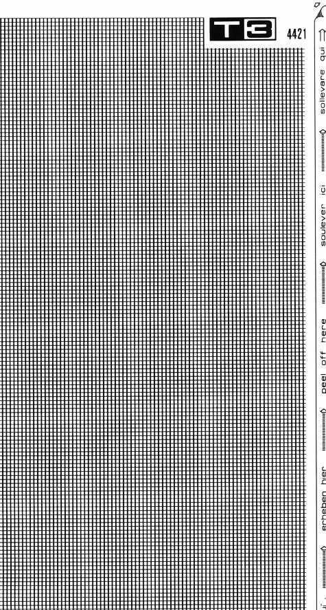 trasferibilir41 Trame Autoadesive,  quadri, NERO. In fogli 25x35cm T3 Adexplan, pellicola di acetato trasparente spessore 38 microns autoadesiva. Su T3 si scrive, si trasferisce, si colorA.