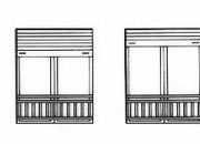 trasferibilir41 Porta, finestre 1:100, NERO. Trasferelli-Trasferibili R41 in fogli 9x25cm. p. 321 R41GRA791n.