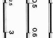 trasferibilir41 Scale metriche, NERO. Trasferelli-Trasferibili R41 in fogli 9x25cm. p. 311 R41GRA854n.