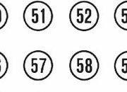 trasferibilir41 Numeri per richiami, NERO. Trasferelli-Trasferibili R41 in fogli 9x25cm. p. 245 .
