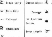 trasferibilir41 Simboli turistici, NERO. Trasferelli-Trasferibili R41 in fogli 9x25cm. p. 229 .