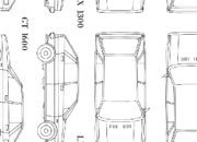 trasferibilir41 Lancia Delta, NERO. Trasferelli-Trasferibili R41 in fogli 9x25cm  R41GRI1272N