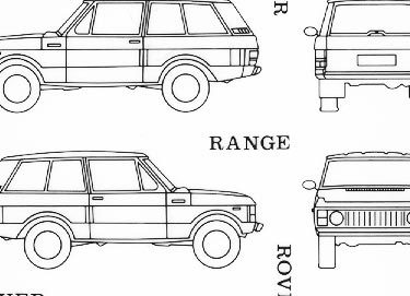 trasferibilir41 Range Rover, NERO. Trasferelli-Trasferibili R41 in fogli 9x25cm  R41GRI1297N