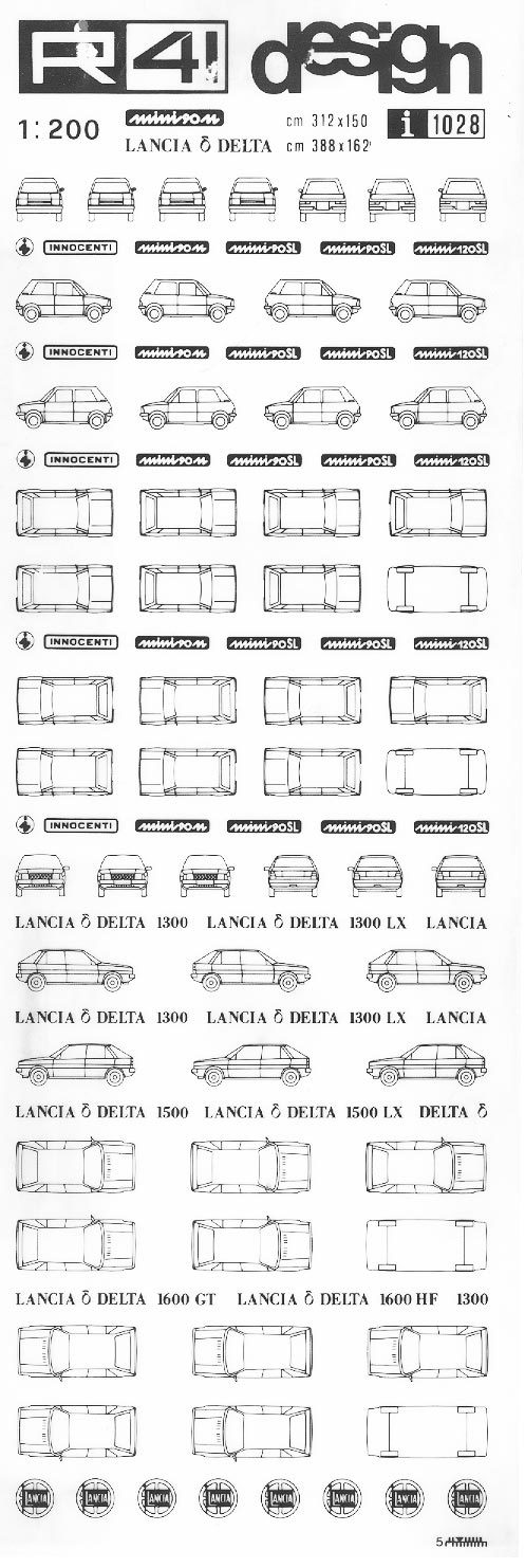 trasferibilir41 Fiat Regata, Argenta, NERO. Trasferelli-Trasferibili R41 in fogli 9x25cm .