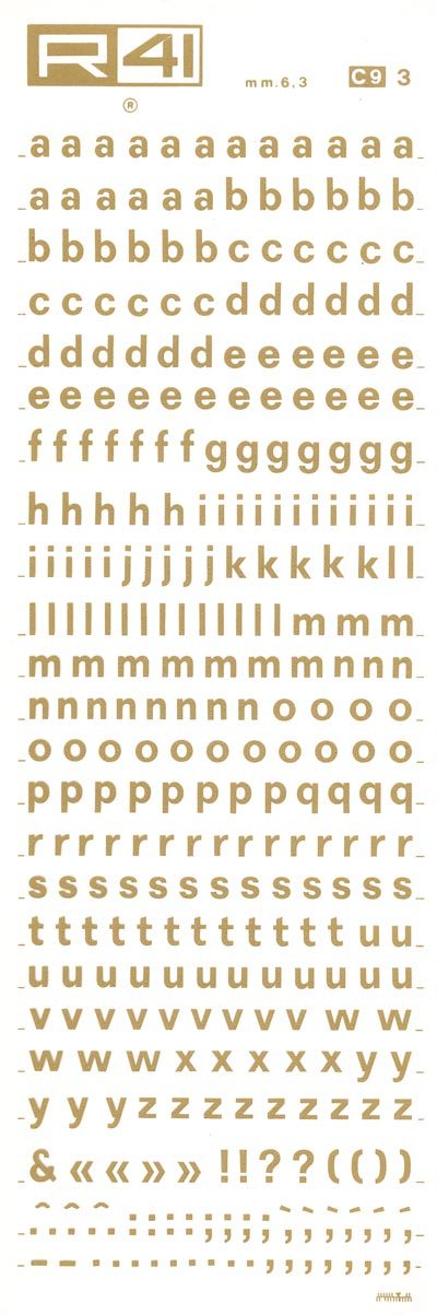 oro trasferelli trasferibili r41