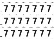 4,3mm, NERO. Trasferelli-Trasferibili R41 in fogli 9x25cm. Numeri Forma RQ p. 136 R41LNRQ680/7n