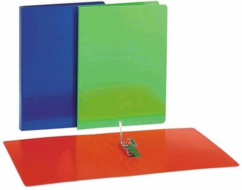 gbc Cartellina con macchinetta a pressione Lilliput, ROSSO Formato 33x25 cm, capienza 100 fogli a4, marca resisto, colore rosso.