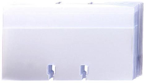 gbc PortaSchede PvcTrasparente perSchede3x5pollici Rolodex Formato 76x127mm. Prodotto originale americano. MADE IN USA.