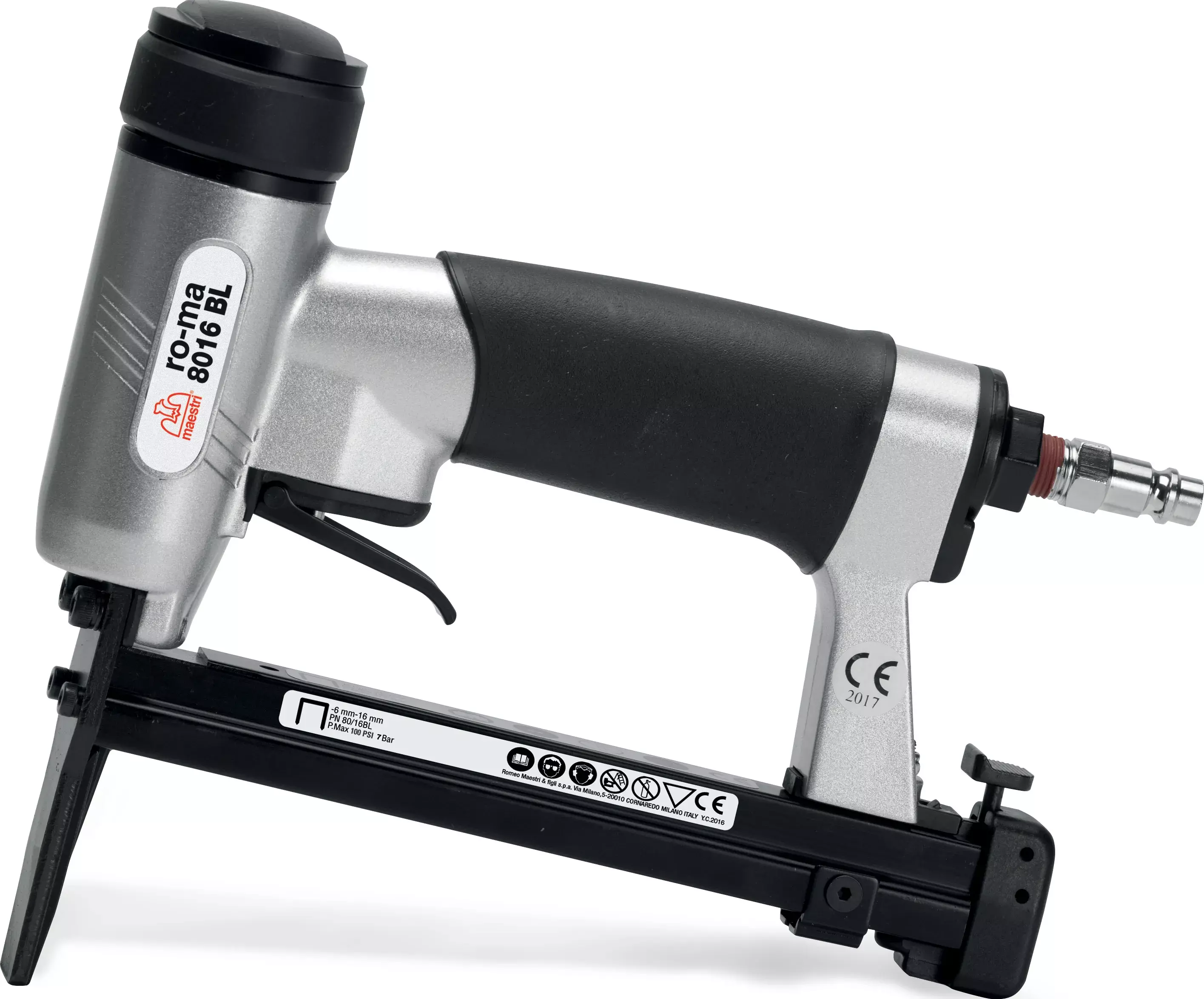 gbc Fissatrice pneumatica a becco lungo, utilizza punti da 80/4 a 80/16� ROM0231522.