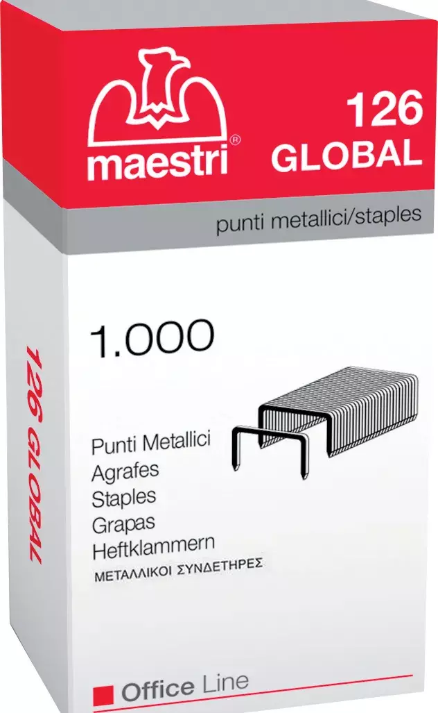 gbc Punti scatola Eurostaples - 126 GLOBAL ROM1003105