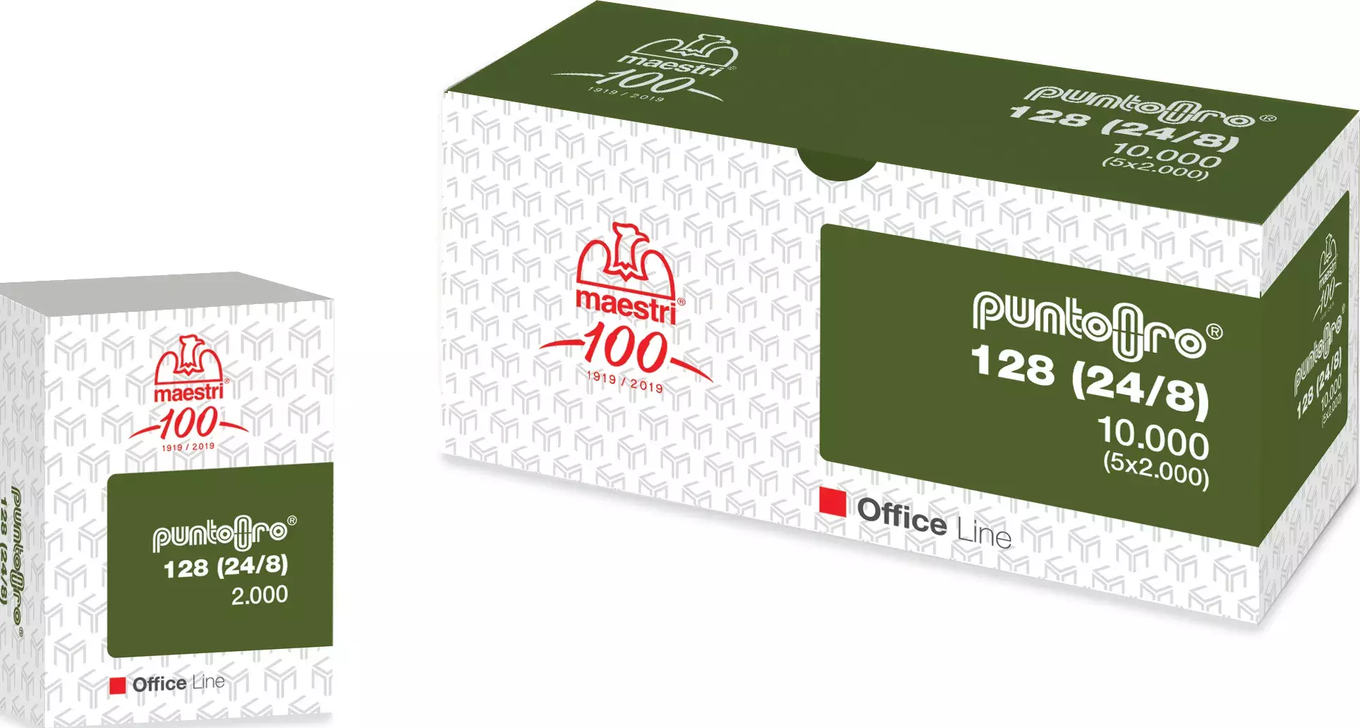 gbc Punti metallici in scatola 2.000-10.000 128 ORO ROM1003601