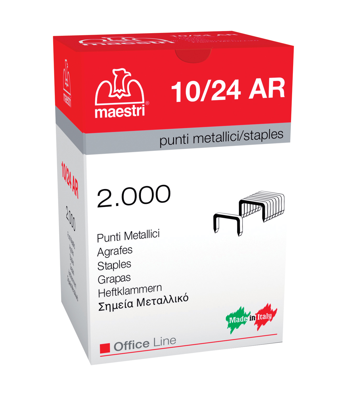 gbc Punti metallici in scatola 2.000 10-24 ACCIAIO.