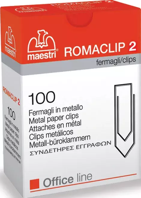 gbc Fermagli scatola Ro-ma CLIP n2 zincati/zinc ROM1092102