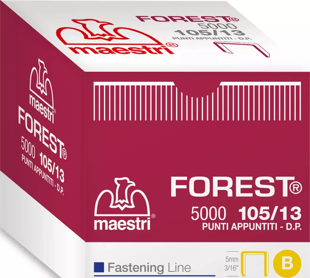 gbc Punti scatola 5.000 105/13 FOREST ROM1101401