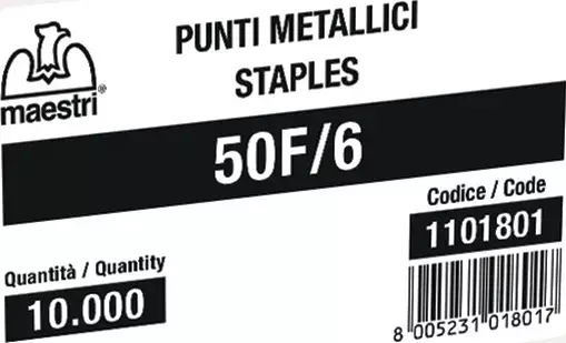 gbc Punti scatola 5.000 M 50F/6 ZINCATI ROM1101801