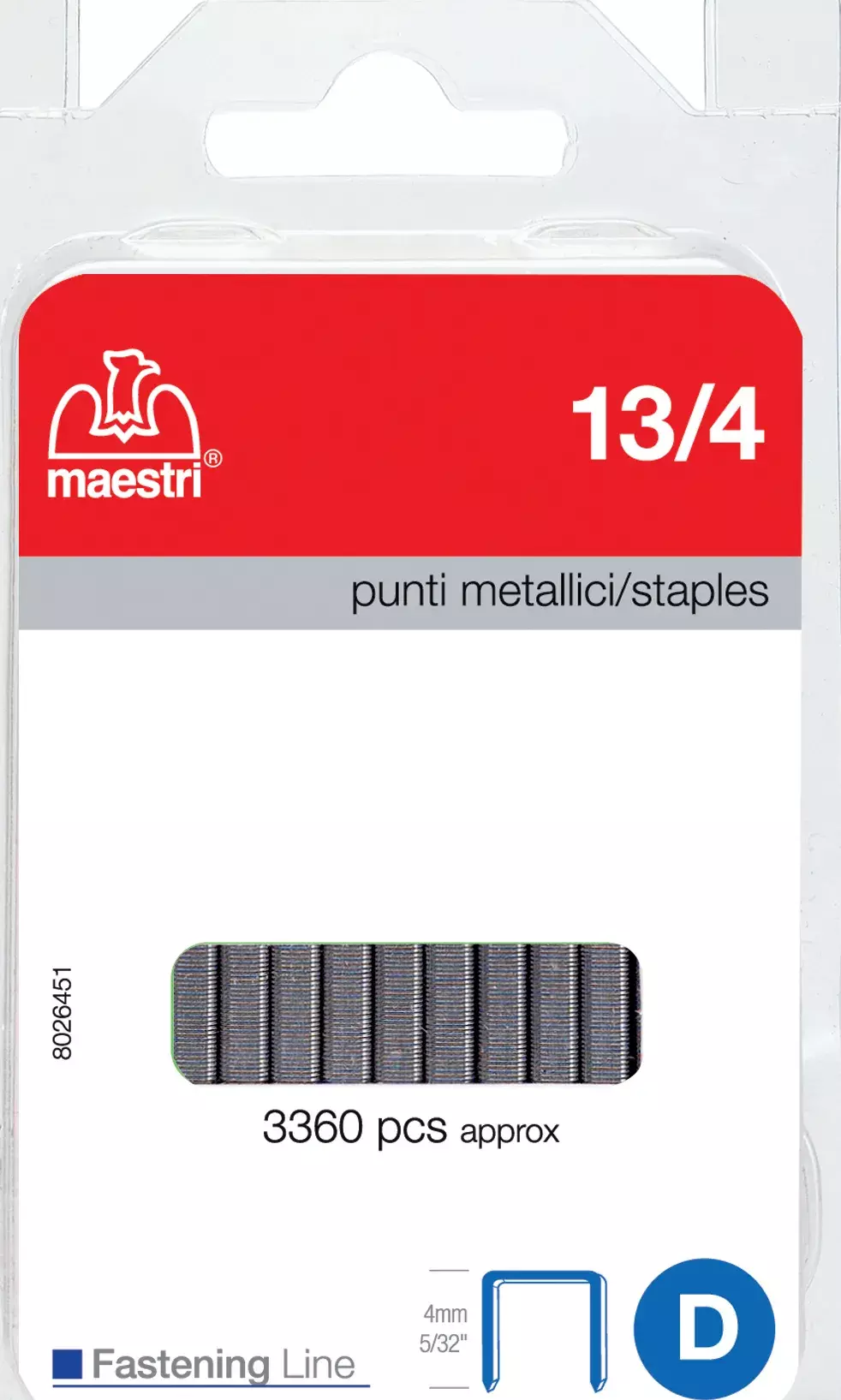 gbc Punti blister RO-MA 13/4 Zincato/Zinc plated ROM1110501