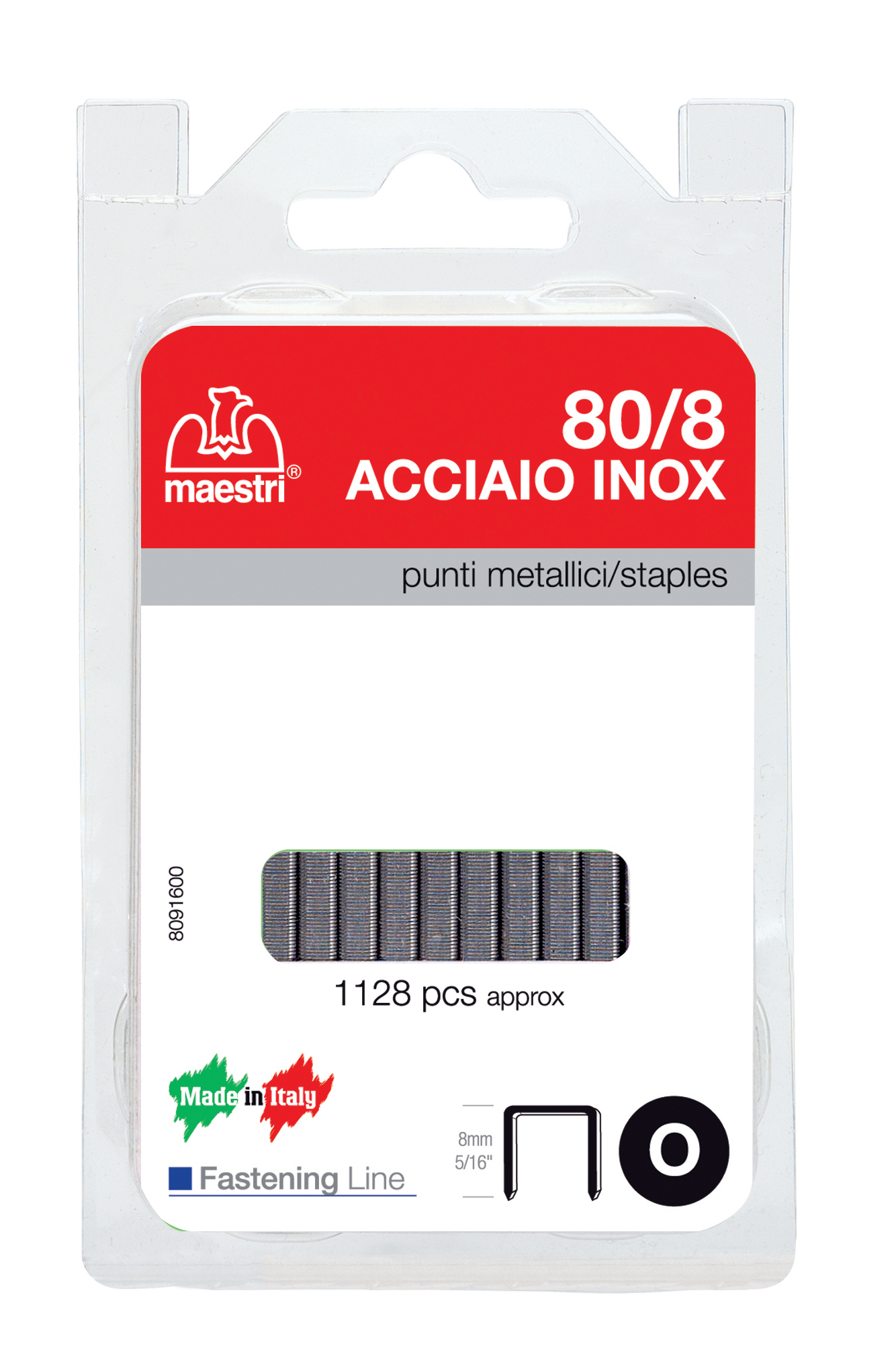 gbc Punti blister 1.128 RO-MA 80-8 INOX.