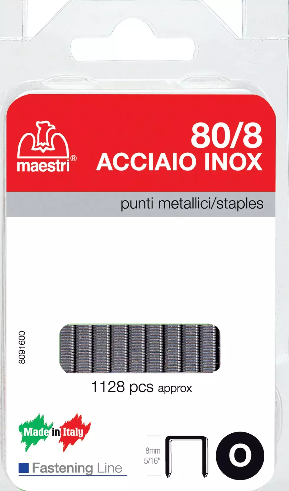 gbc Punti blister 80/8 Inox ROM1111230
