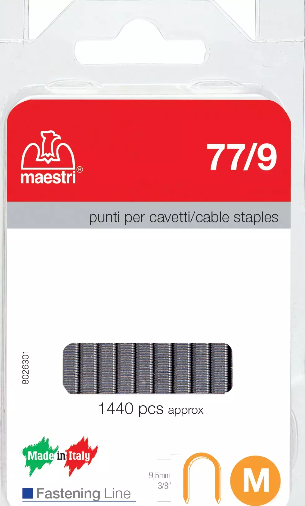 gbc Punti blister 1.440 RO-MA 77/9 ZINCATI ROM1130501