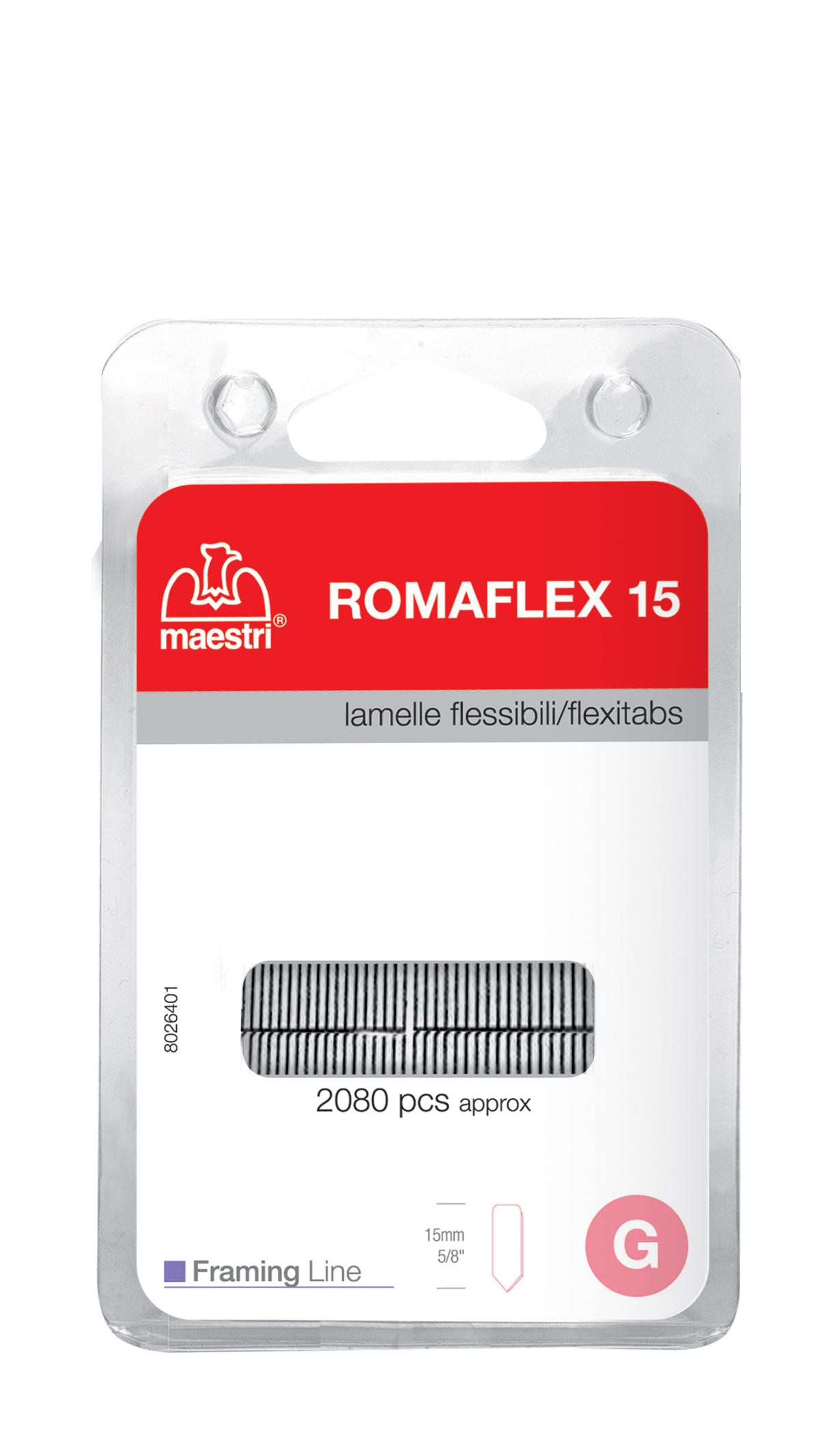 gbc Lamelle flessibili blister ROMAFLEX 15.
