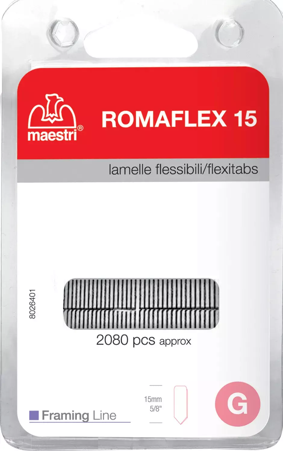 gbc Lamelle flessibili blister ROMAFLEX 15 ROM1130901