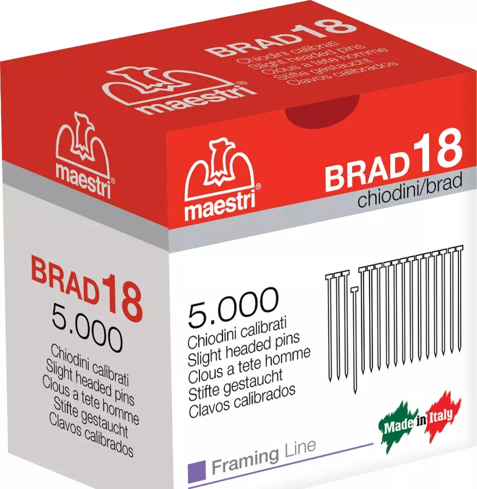 gbc Chiodini con testa 1,55mm scatola 5.000-20.000 F18 ZINCATO ROM1160205