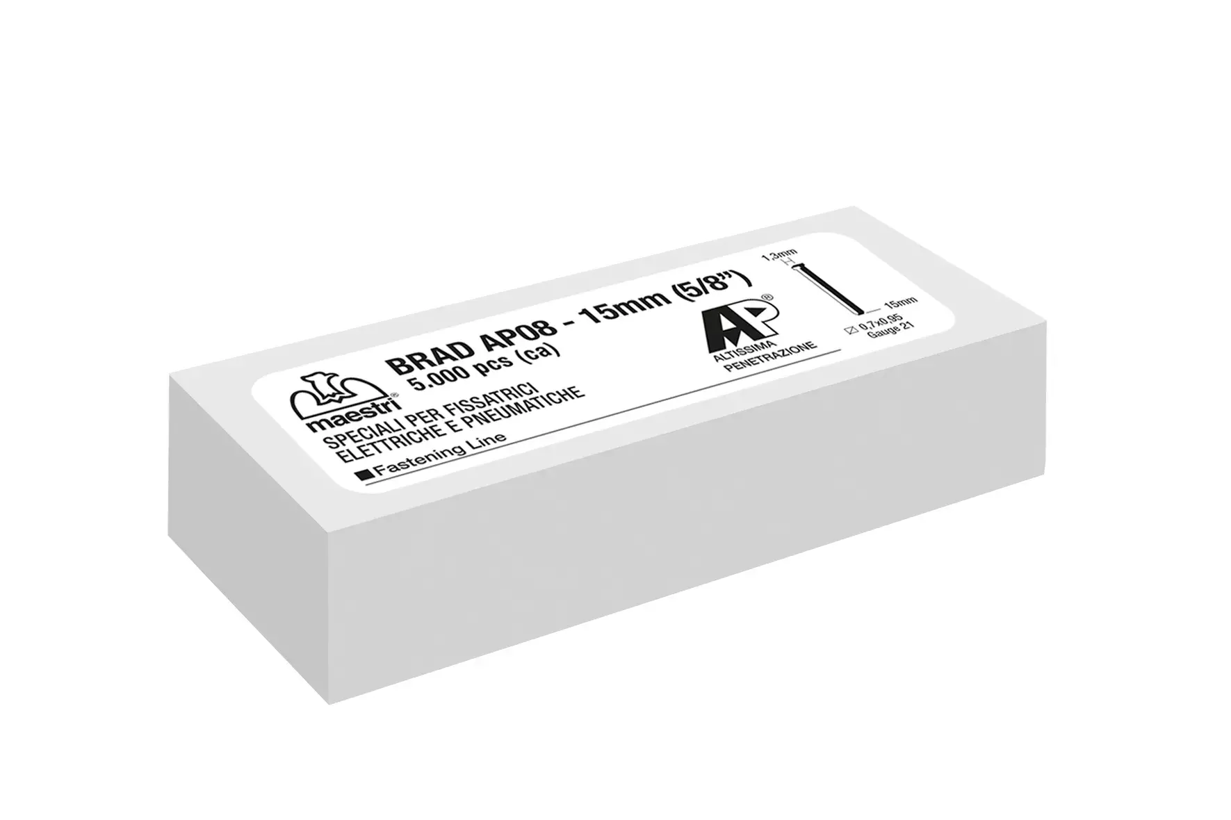 gbc Chiodini con Testa 1,3�mm / 21 Gauge 0,70x0,95�mm 6.100 ROM1231301.