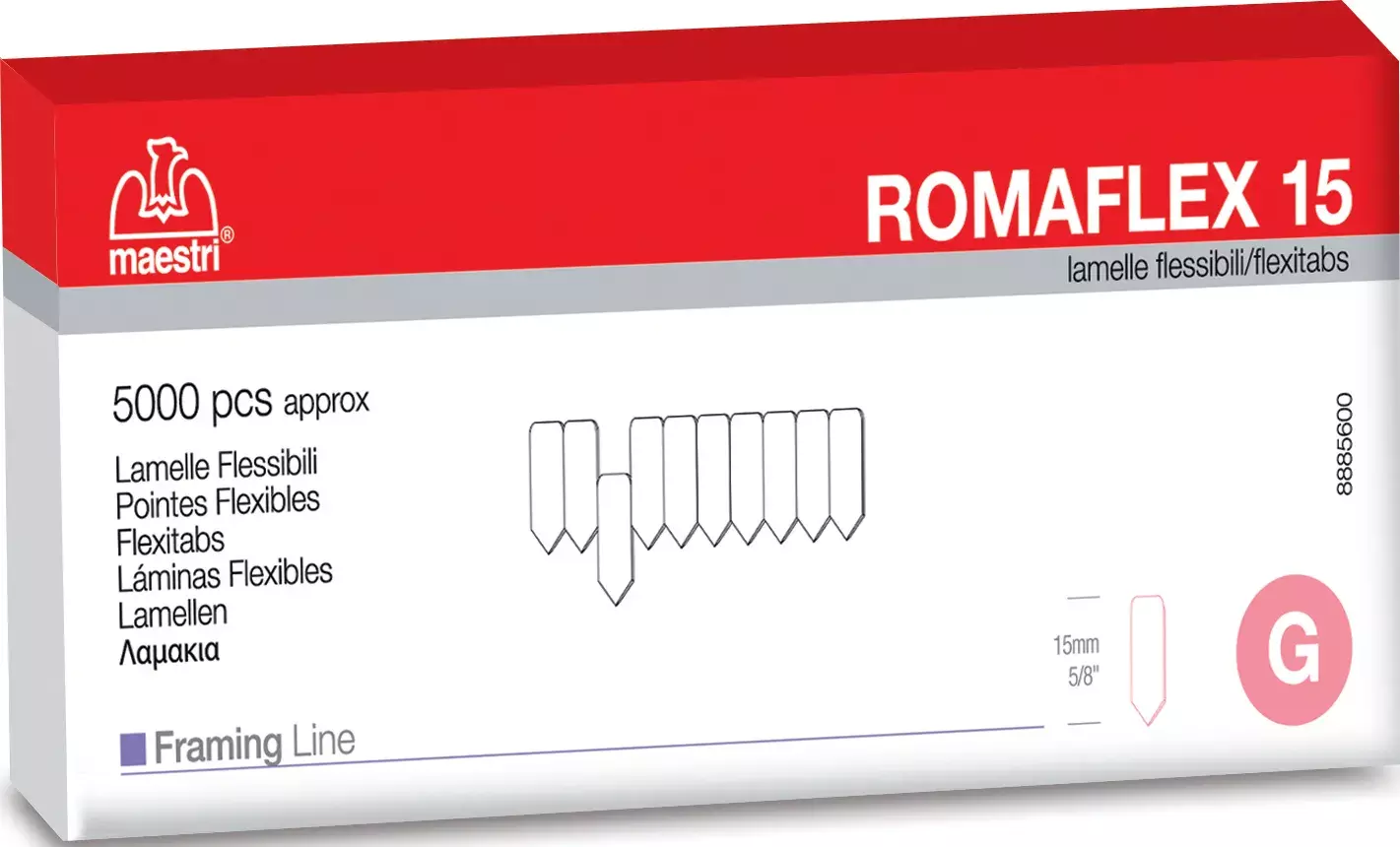 gbc Lamelle flessibili colore nero scatola 5.000 ROMAFLEX 15 ROM1299056