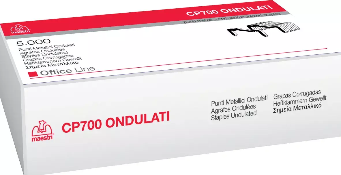 Punti metallici in scatola 5.000 ROM1003932
