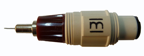 gbc Punta di ricambio per penna a china Rotring Isograph 0,10 mm tratto 0,10mm, tubetto di scrittura in metallo cromato. Prodotto originale tedesco. MADE IN GERMANY.